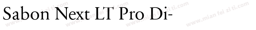 Sabon Next LT Pro Di字体转换